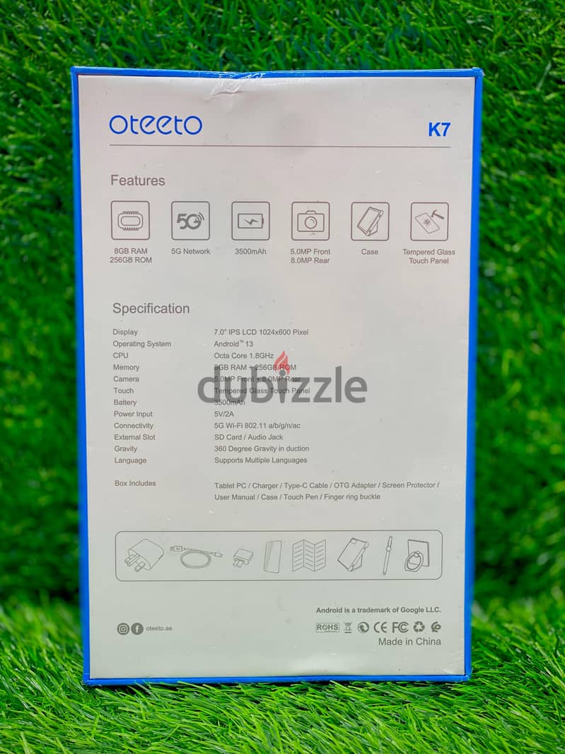 OTTETO K7 8GB RAM 256GB ROM 5G NETWORK 7 INCHES DISPLAY 2