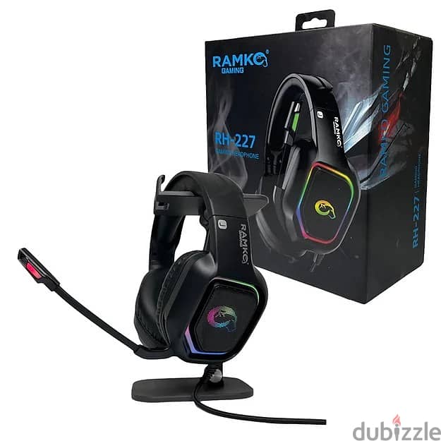 ramkc gaming rh-227 gaming headphone ps4/ps5/pc 3