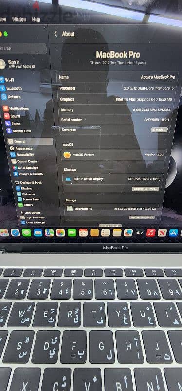 MacBook Pro A1708 2017 500gb ssd 2