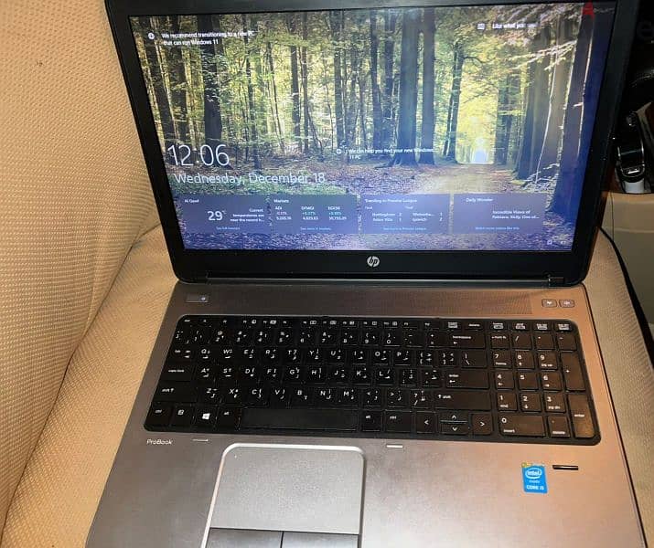 Laptop HP used like new - لابتوب نظيف كانه وكاله. شوف الوصف 3