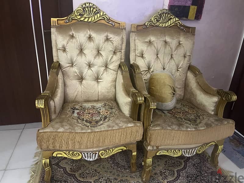 unused Eygptain sofa اثاث مصري استعمال محدود 1