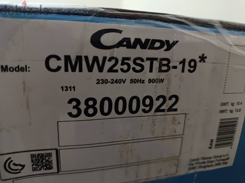 Candy microwave oven 25L 3