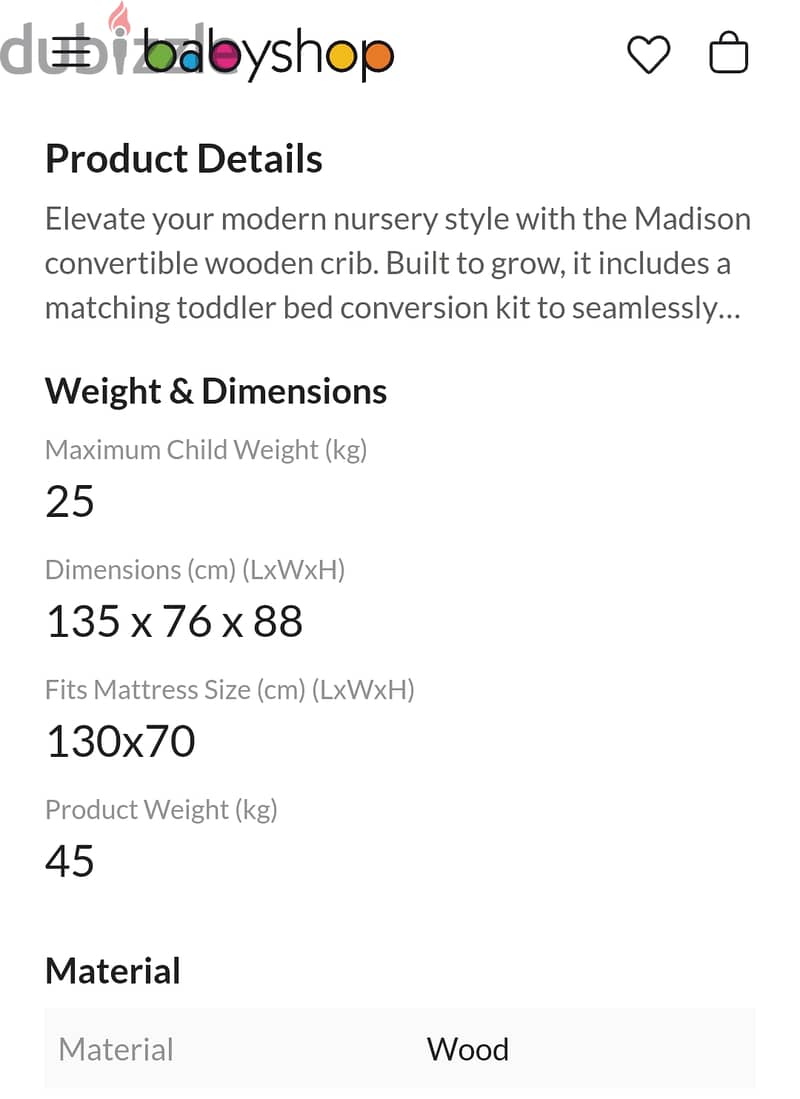 Juniors 3 in 1 Convertible Crib (Almost new) 4