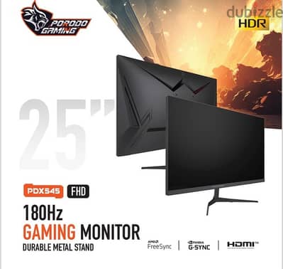 New porodo gaming monitor  good price