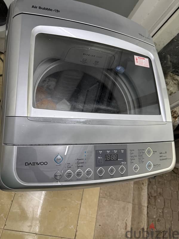 daewoo 15kg washing machine for sal 3