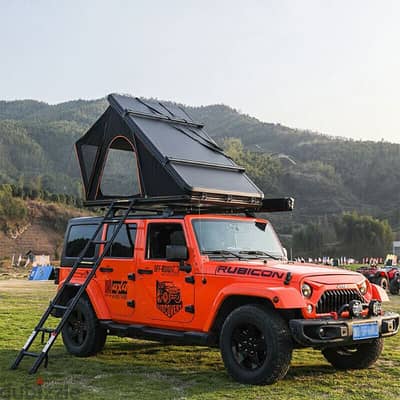 Aluminum Hard Shell Triangle Rooftop Tent