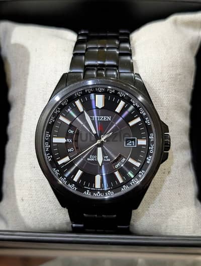 Citizen Radio Controlled Eco Drive Black Metal