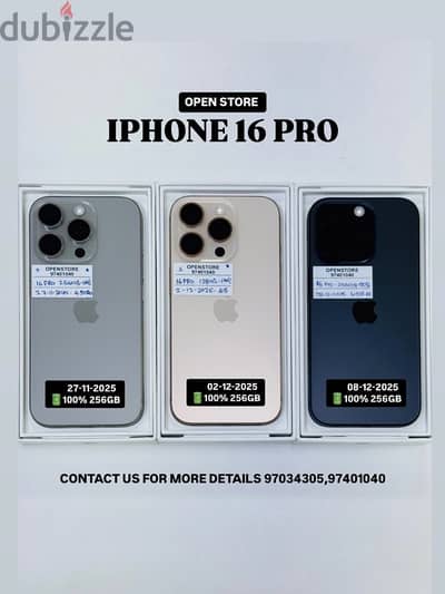 iphone 16 pro 128 gb and 256GB UNDER WARRANTY - Good condition