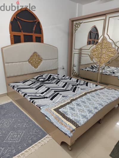 King size Bed with foot storage and mattress