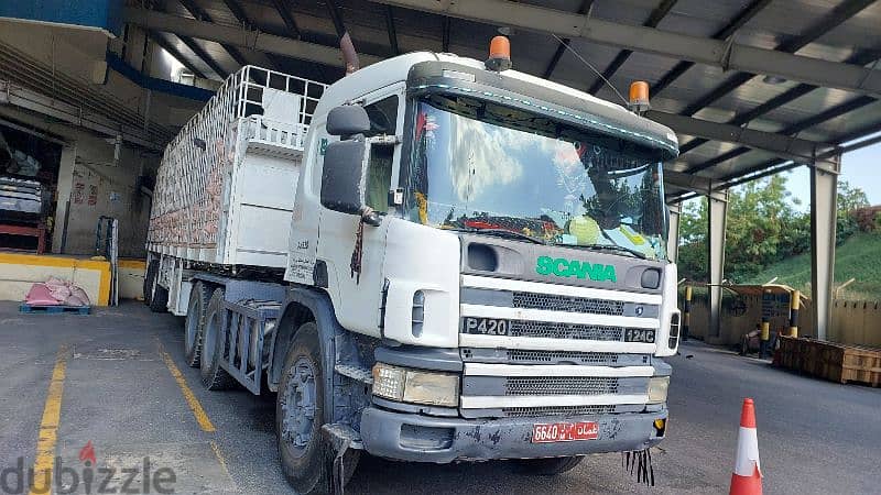 شاحنة قاطرا مقطوراه الإيجار 50طن  truck for rent 50ton available 0