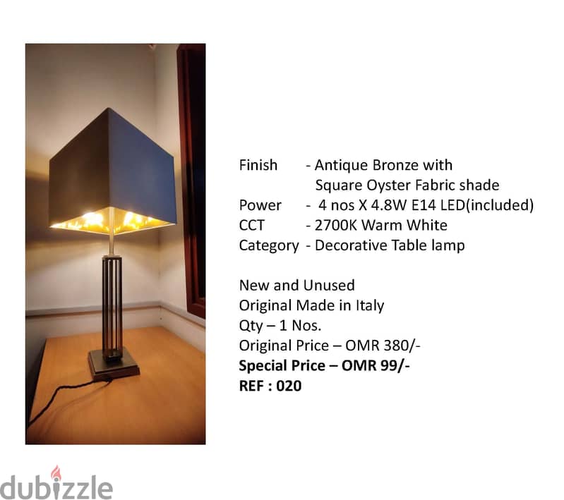 Brand New High Quality Table and Floor Lamps 0