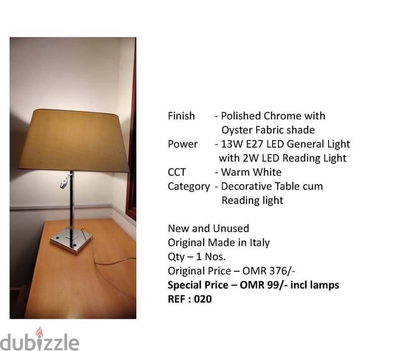 Brand New High Quality Table and Floor Lamps 1