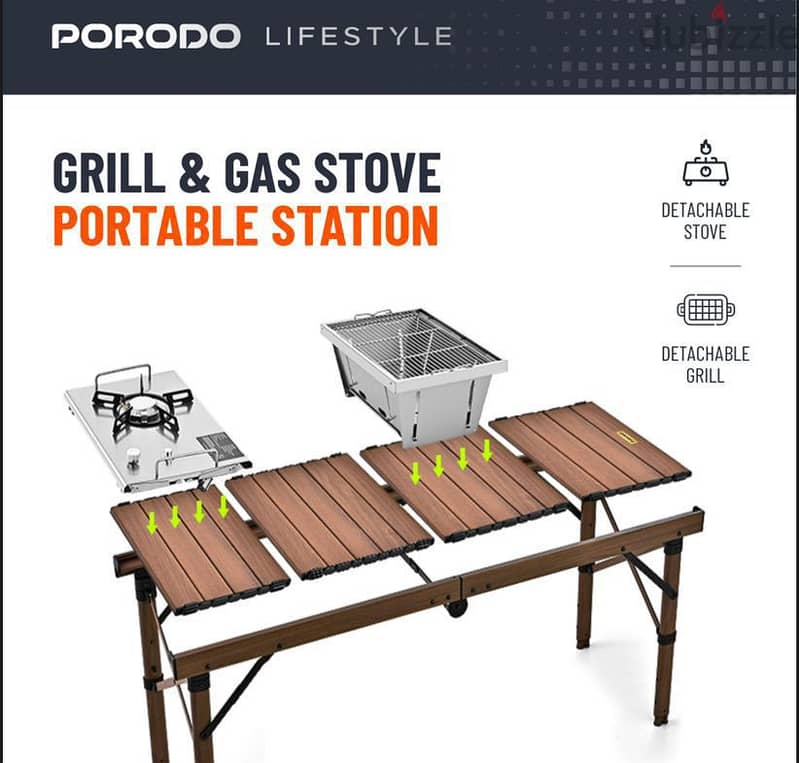 Porodo Lifestyle Grill & Gas Stove Portable Station- Brand New Product 4