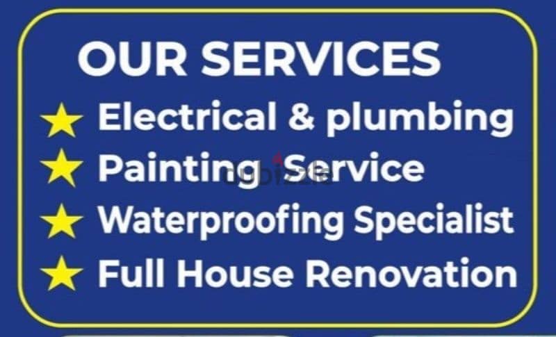 Electric, Water proffing, plumbing repairs and maintenance Services 0