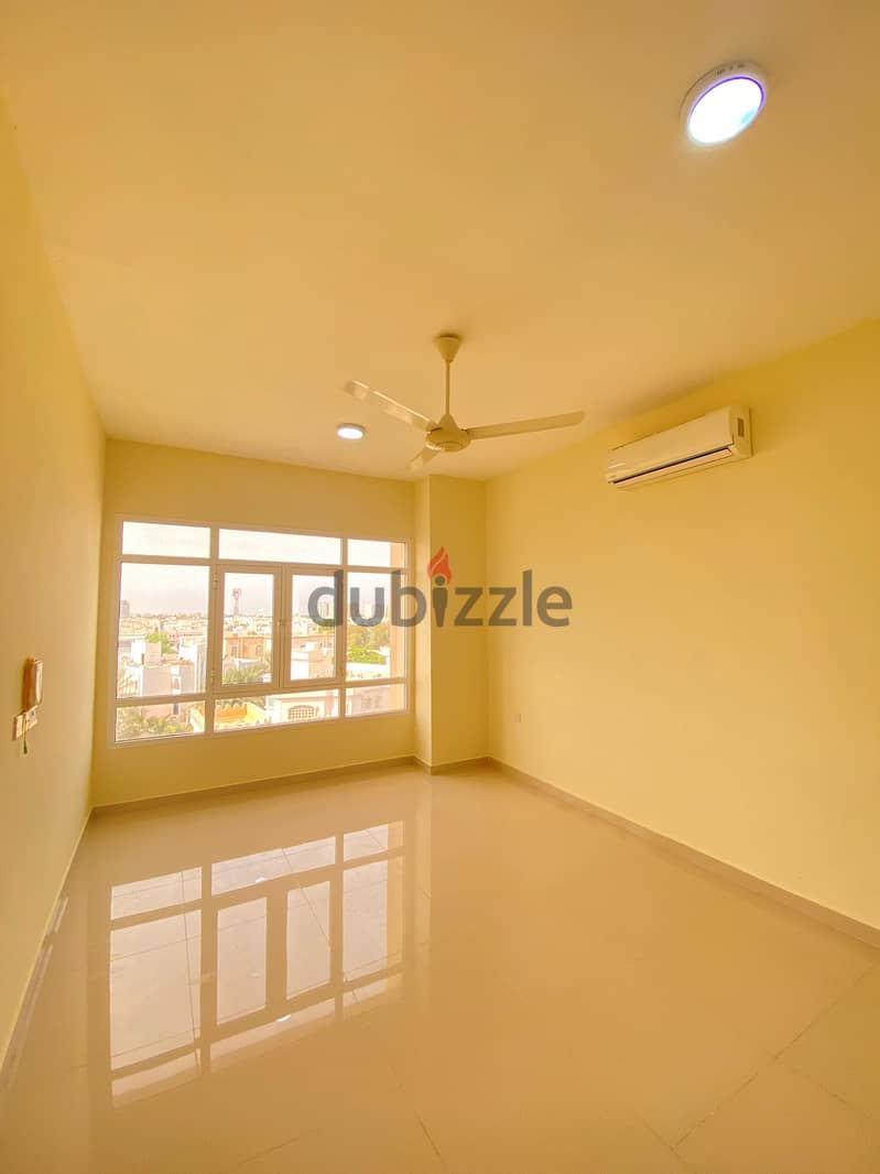 For rent an apartment in AL GHUBRAH consisting of two rooms  for famil 2