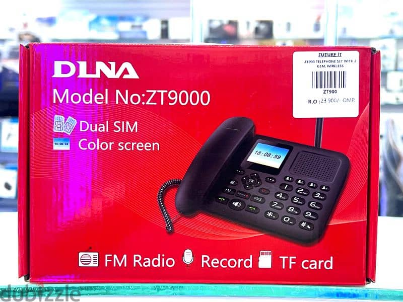 Wireless telephone DLNA ZT9000 Quad-band gsm phone with dual sim 0