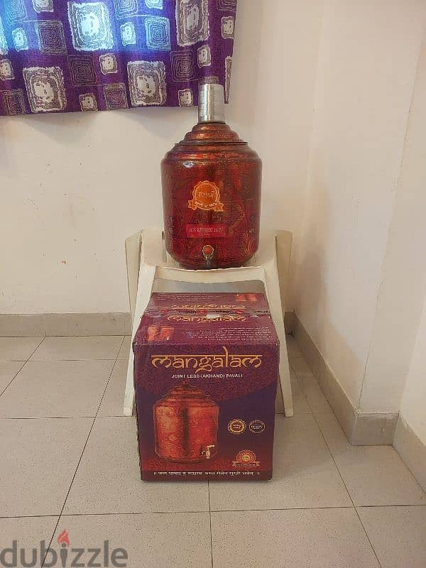 COPPER pot water 15 litre big,,good for health,,, DELIVERY available 2