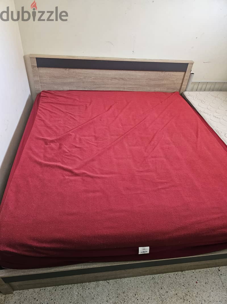 King Size Cot and Mattress 0