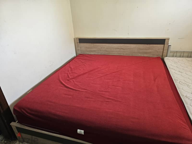 King Size Cot and Mattress 1