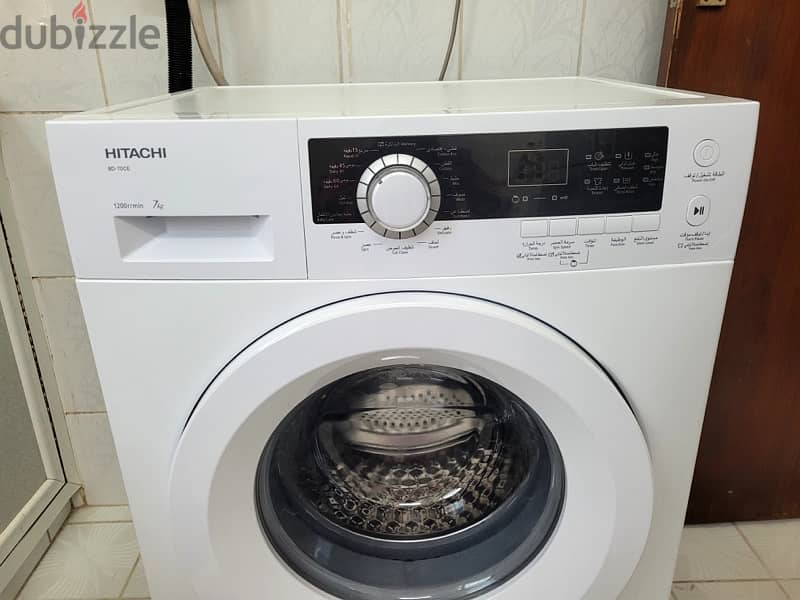 HITACHI WASHING MACHINE LESS USED WITH WARRENTY 10 years 0