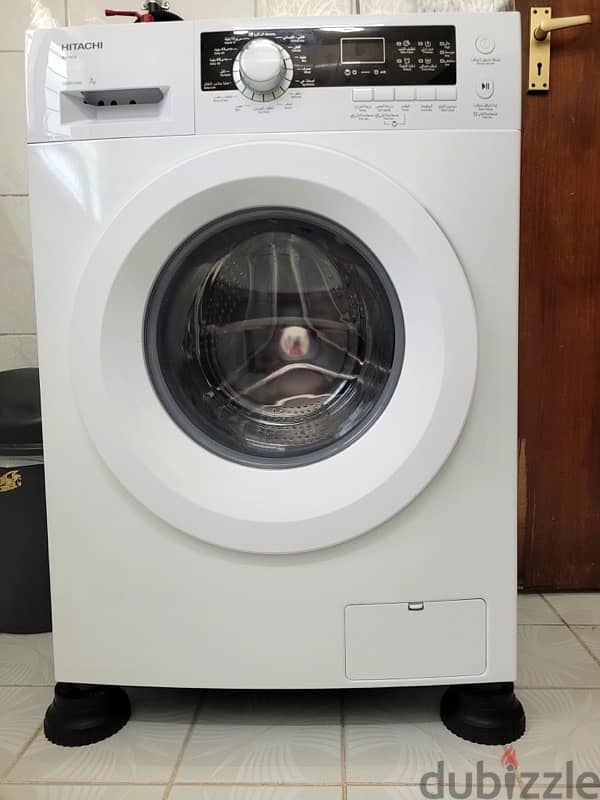 HITACHI WASHING MACHINE LESS USED WITH WARRENTY 10 years 7