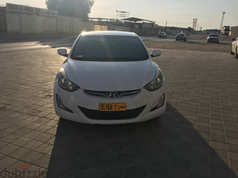 Hyundai Elantra white color 2014 Automatic 0