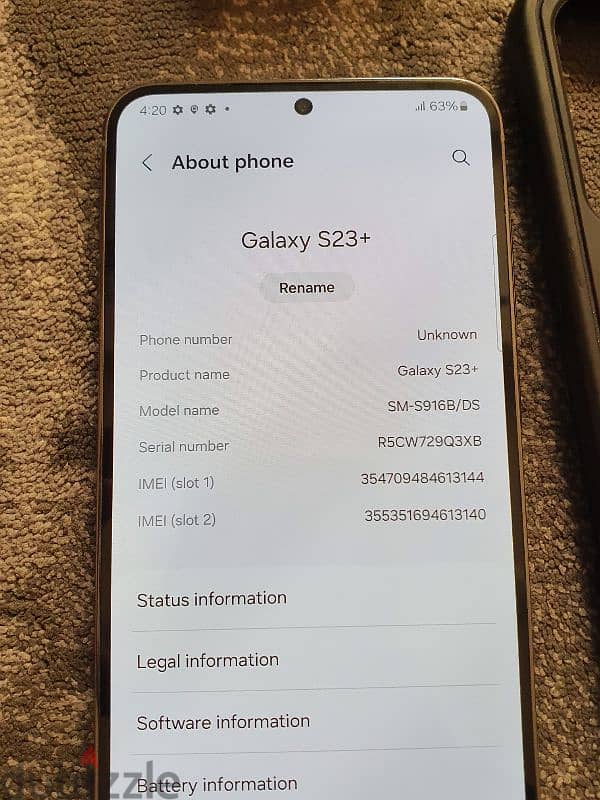 Samsung s23 plus 256gb 8gb almost new condition 6