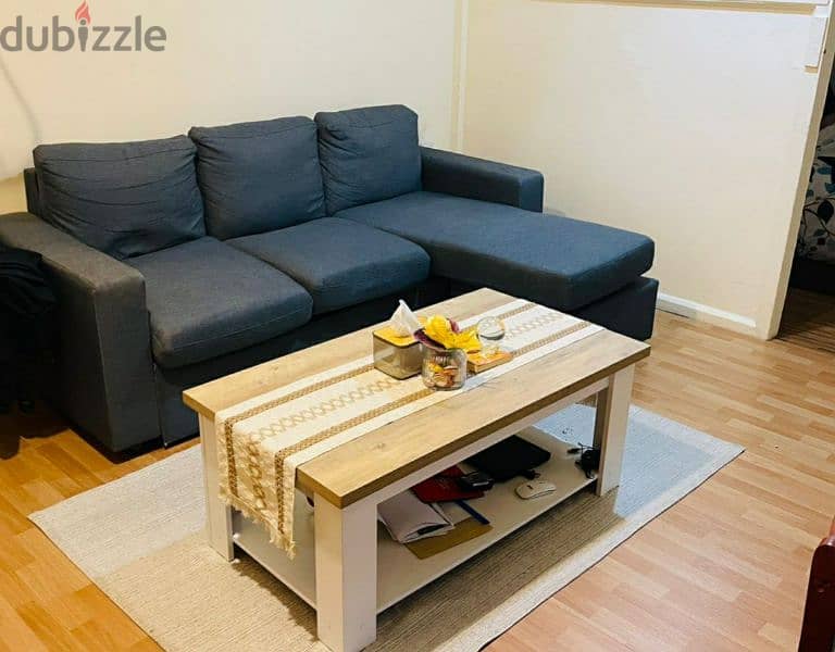 sofa with table and carpet 0