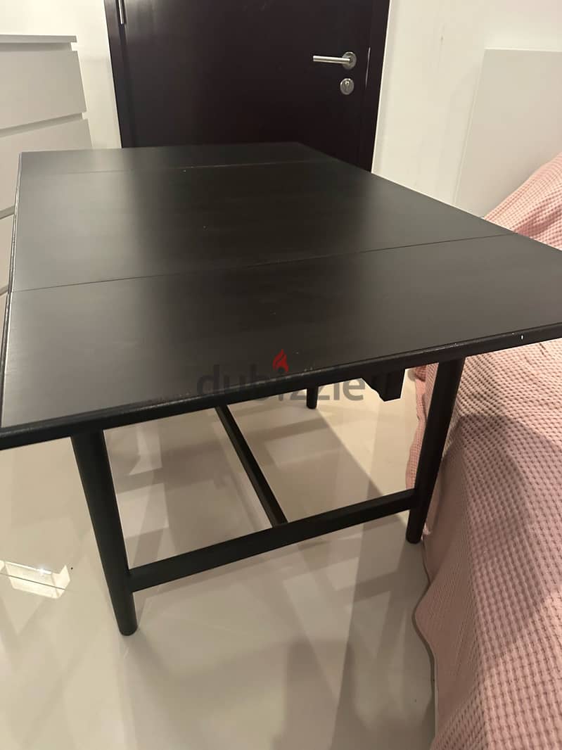 Dark brown IKEA foldable writing table 4