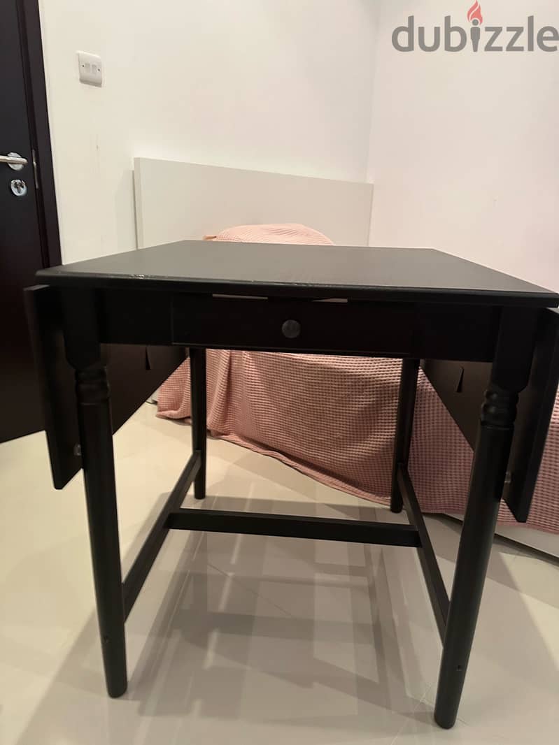 Dark brown IKEA foldable writing table 5