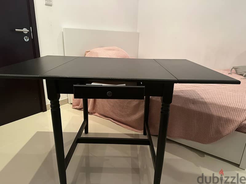 Dark brown IKEA foldable writing table 6