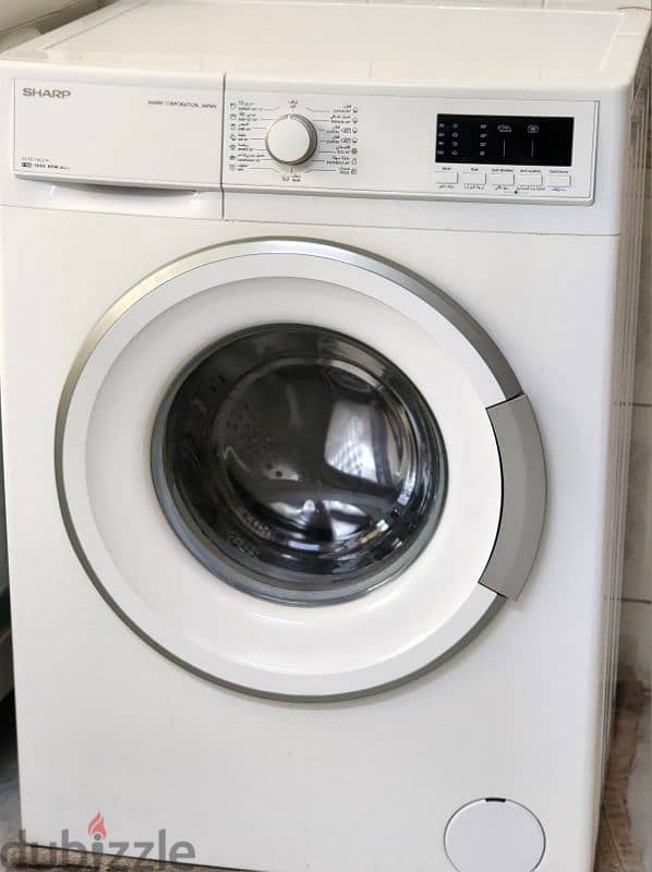 Used 7kg Sharp washing machine (spin not working) 0