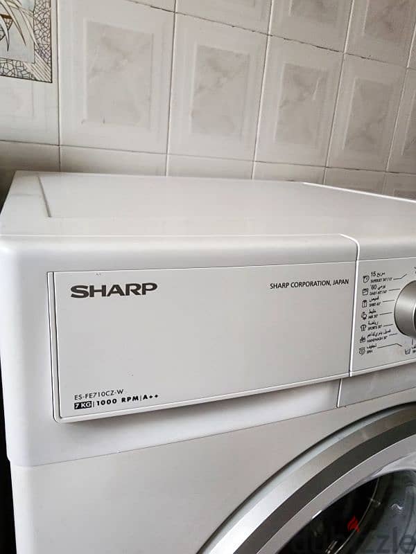 Used 7kg Sharp washing machine (spin not working) 3