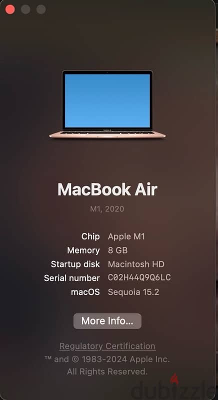 MacBook M1 ماك بوك gb 256 11