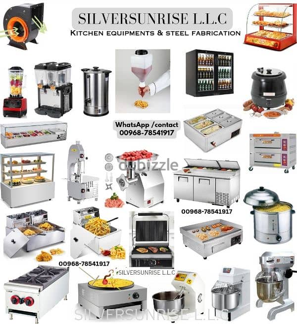 available juice shop equipments & fabricating steel table & sink . . . 1