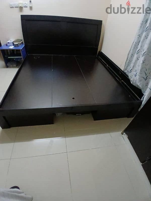 King size wooden cot for sale 1