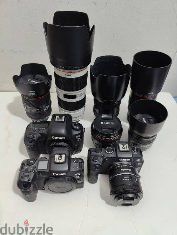 Canon R5 with warranty, 5D mark IV, EOS RP, 70-200mm mark iii & lens 0