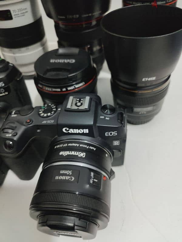 Canon R5 with warranty, 5D mark IV, EOS RP, 70-200mm mark iii & lens 3