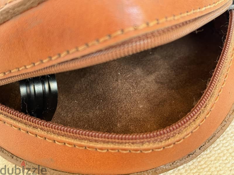 Handcrafted Genuine Leather Round Crossbody Bag – Premium Quality & U 5