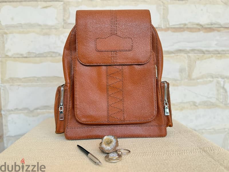 Handcrafted Genuine Goat Leather Backpack – Premium Quality, Stylish & 0