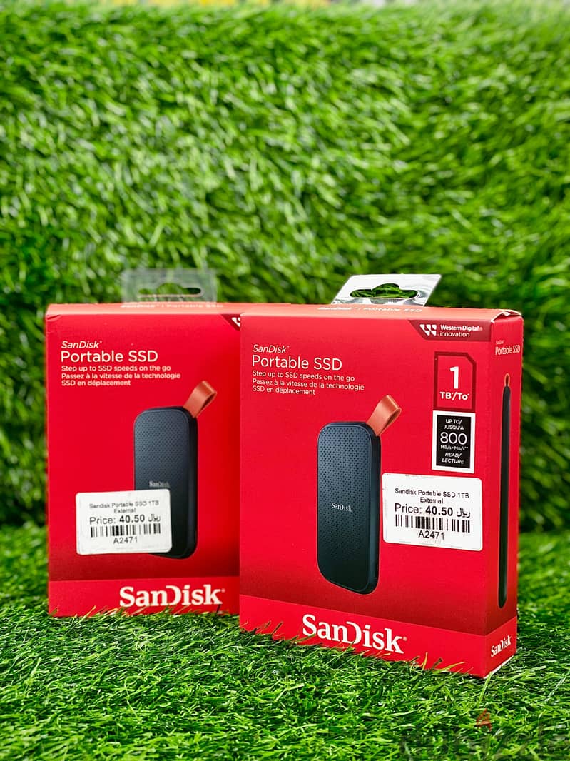 PORTABLE EXTERNAL SSD SanDisK 1TB STORAGE UPTO 800MB/s SPEED 2