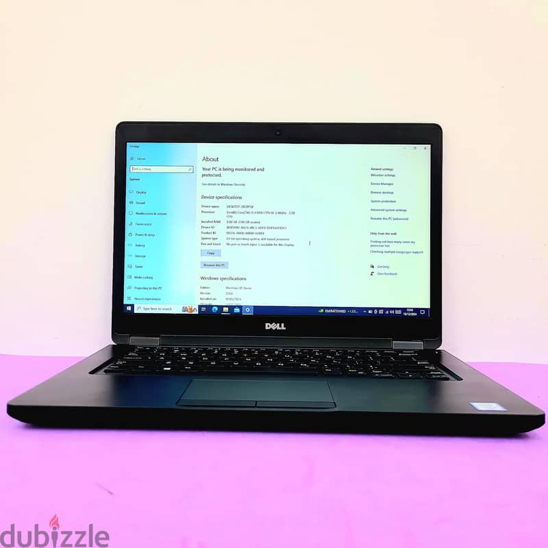 Dell Latitude 5480 – Core i5 6th/7t Gen 8GB Ram – 256GB SSD- 14 Inches 1