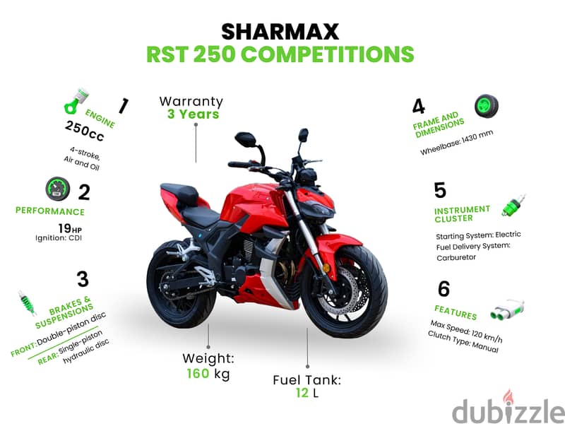 SHARMAX RST 250 Competitions (sport bike دراجة نارية رياضية) 3