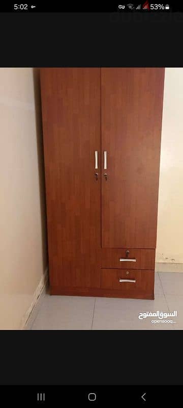 wooden double doors cupboard. 1