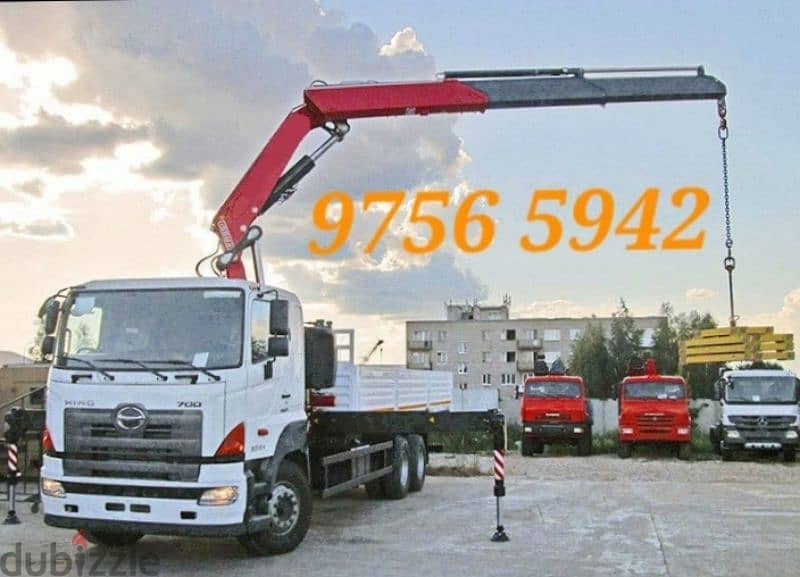 نقل شاحنة هياب کرین مع رافعة ونش Hiab Truck With Crane Winch for Rent 0