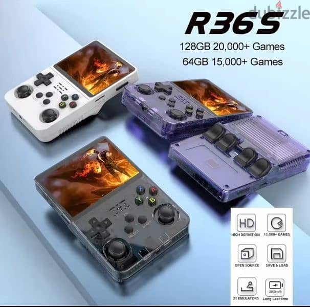 NEW R36S Retro Handheld Game Console 1