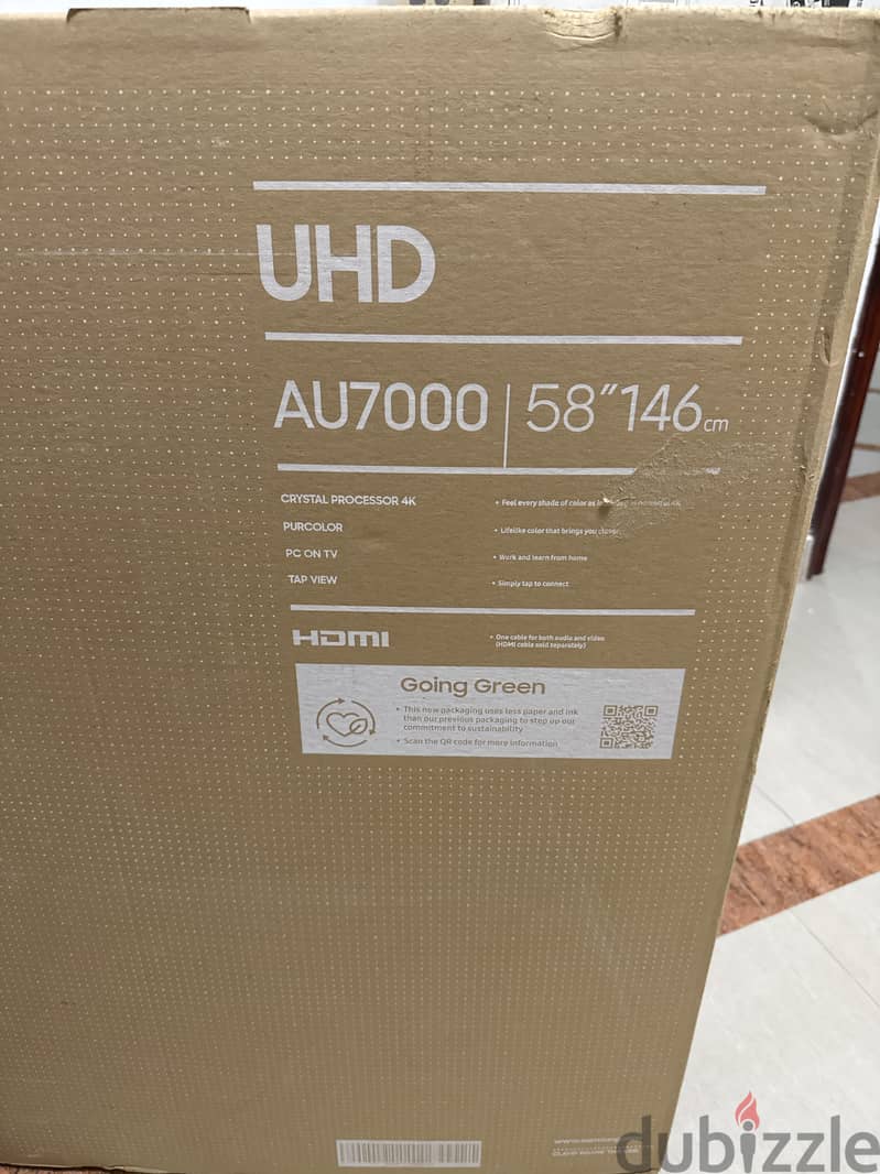 Samsung 58 inch TV UHD 1