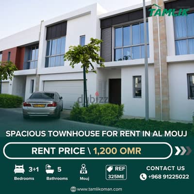 Spacious Townhouse for Rent in Al Mouj | REF 325ME