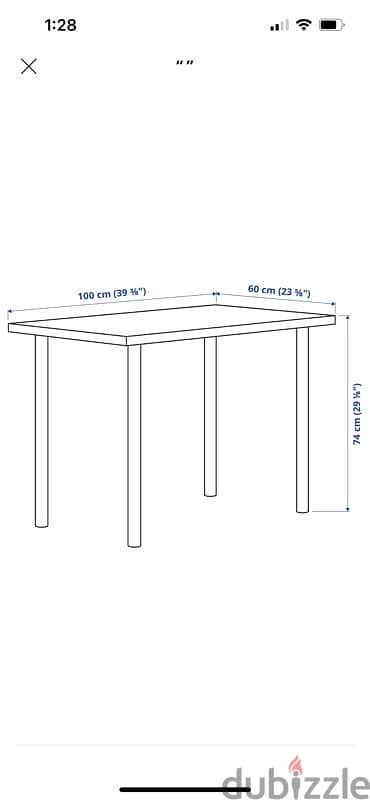 Study table from ikea 2