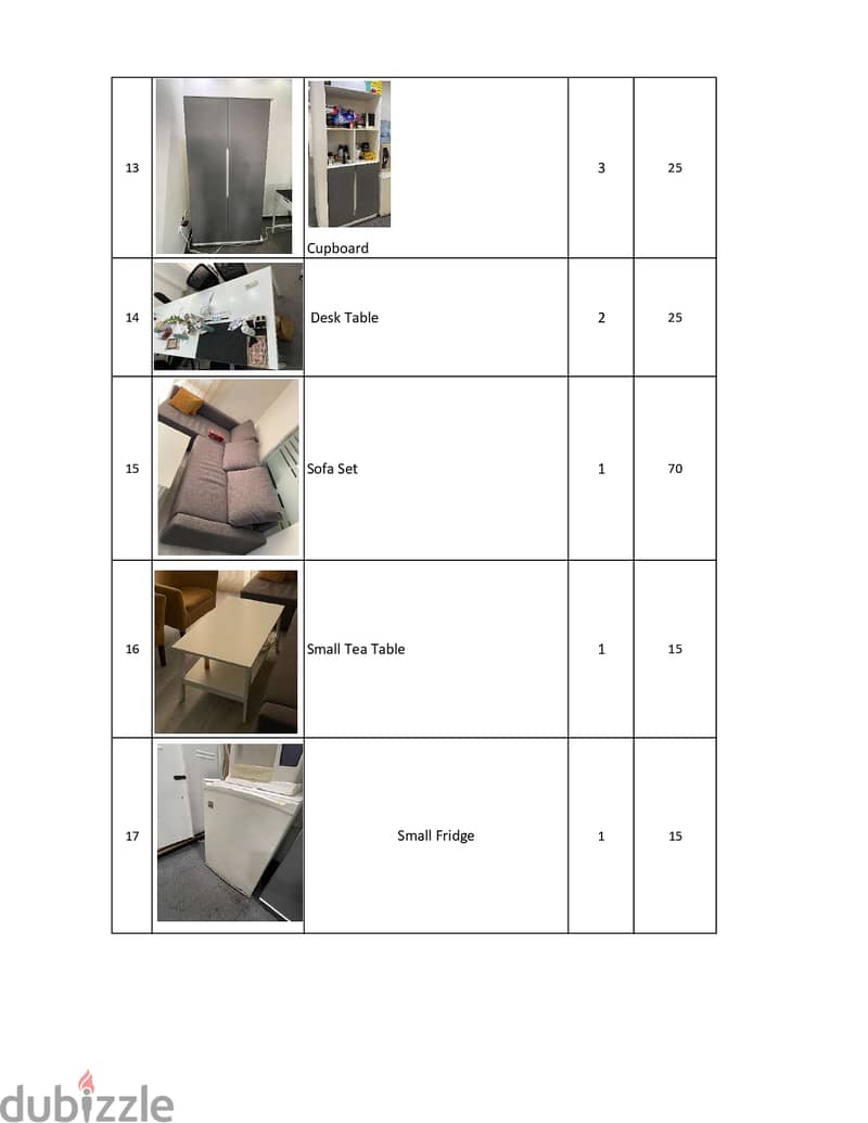 Office Used furniture and items 2